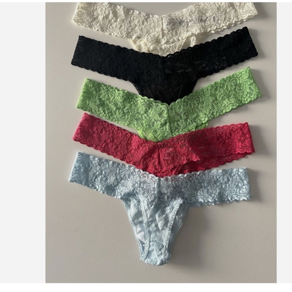 NEW Hanky Panky Assorted 5-Pack Low Rise Thongs One Size - Picture 2 of 7